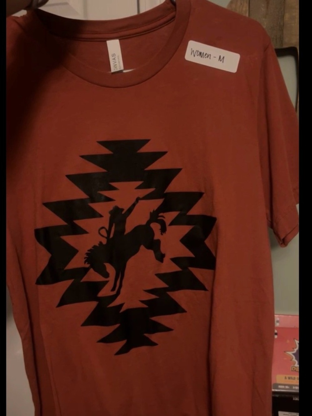 Rust Graphic Western Rodeo T‑Shirt - Unbranded